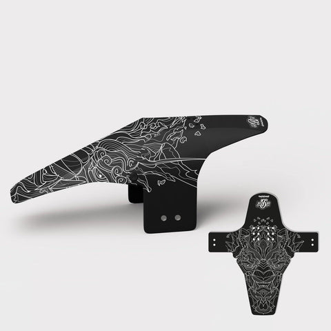 Folklore Whippet Mountain Bike Mudguard - Ratherberiding | Custom Stemcaps and Mudguards