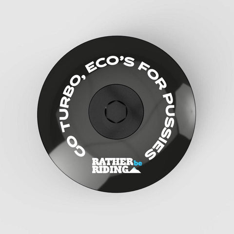 Go Turbo Headset Stem Cap | Top Cap - Ratherberiding | Custom Stemcaps and Mudguards