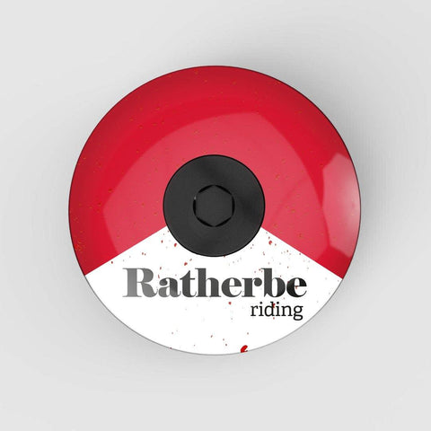 Red Racing Headset Stem Cap | Top Cap - Ratherberiding | Custom Stemcaps and Mudguards