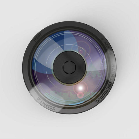 Stem Cap Top Cap Bicycle illustration of camera lens