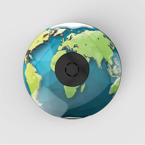 Earth Headset Stem Cap | Top Cap - Ratherberiding | Custom Stemcaps and Mudguards
