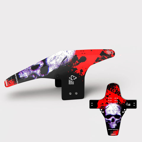 Murder Death Kill Whippet Mountain Bike Mudguard - Ratherberiding | Custom Stemcaps and Mudguards