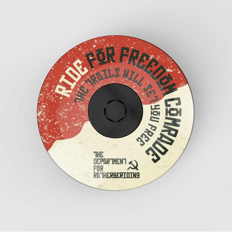 Ride for Freedom Headset Stem Cap | Top Cap - Ratherberiding | Custom Stemcaps and Mudguards