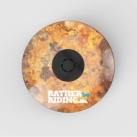Rust Headset Stem Cap | Top Cap - Ratherberiding | Custom Stemcaps and Mudguards