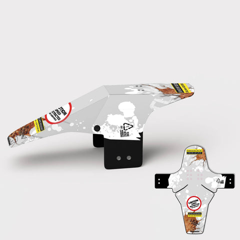 My Van Whippet Mountain Bike Mudguard - Ratherberiding | Custom Stemcaps and Mudguards