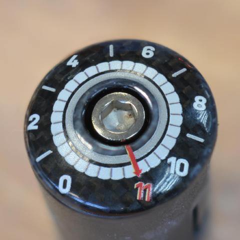 Turn it to 11 Carbon Fibre Headset Cap - Ratherberiding | Custom Stemcaps and Mudguards