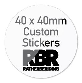 Custom Printed 40 x 40mm Stickers