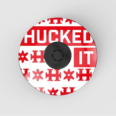 Hucked It Headset Stem Cap | Top Cap - Ratherberiding | Custom Stemcaps and Mudguards